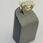Real 14k 1CT Diamond Ring Men's Band channel-set round diamond Two-Tone Gold