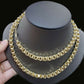 10k Gold Chain For Mens Real Gold Byzantine 6mm 26 Inch Box Chain