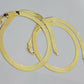 REAL 10k Gold Herringbone Chain Necklace 9mm 18"-22" 10kt Yellow Gold SOLID