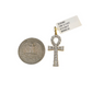 Real 10k Yellow Gold Cross Diamond Charm Pendant 1.5'' inch Genuine 10kt