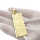 10k Yellow Gold Charm Pendant 100 Dollar Bill Mens REAL 10KT With FREE SHIPPING