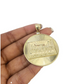 10K Yellow Gold Last Supper Pendant Charm Round Nugget Design 2 Inch