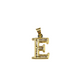 10k 2.5mm Rope Chain E Initial Alphabet Pendant 16"-28" Gold Set Charm Necklace