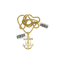Real 10k Gold Franco Chain Anchor Charm Pendant Necklace SET 2.5mm 18"-26"