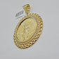 1947 Mexican Centenario Coin Charm Pendant Replica 50 pesos With Bezel 10kt Gold