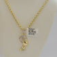 REAL 10k Gold Diamond Pendant Pharaoh Head Charm 1/4 Ct Natural Diamonds Mens
