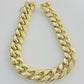14k Yellow Gold Bracelet 13mm Miami Cuban Link 8.5 Inch Box Clasp Men Real 14kt
