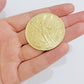 1947 Mexican Centenario 50 Gold Pesos Copy Coin Solid 10k Yellow Gold Centenaro
