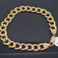 Men Real 10K Yellow Gold Cuban Link Bracelet 8 Inches 12.5 gm Rope Franco