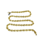 10k Yellow Gold Rope Chain Necklace 10mm 20-30 Inch Diamond Cuts Men's 10kt
