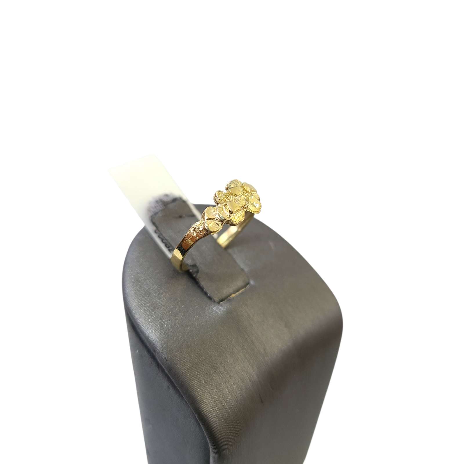 Real 10k Nugget Ring Yellow Gold Women 10Kt Genuine