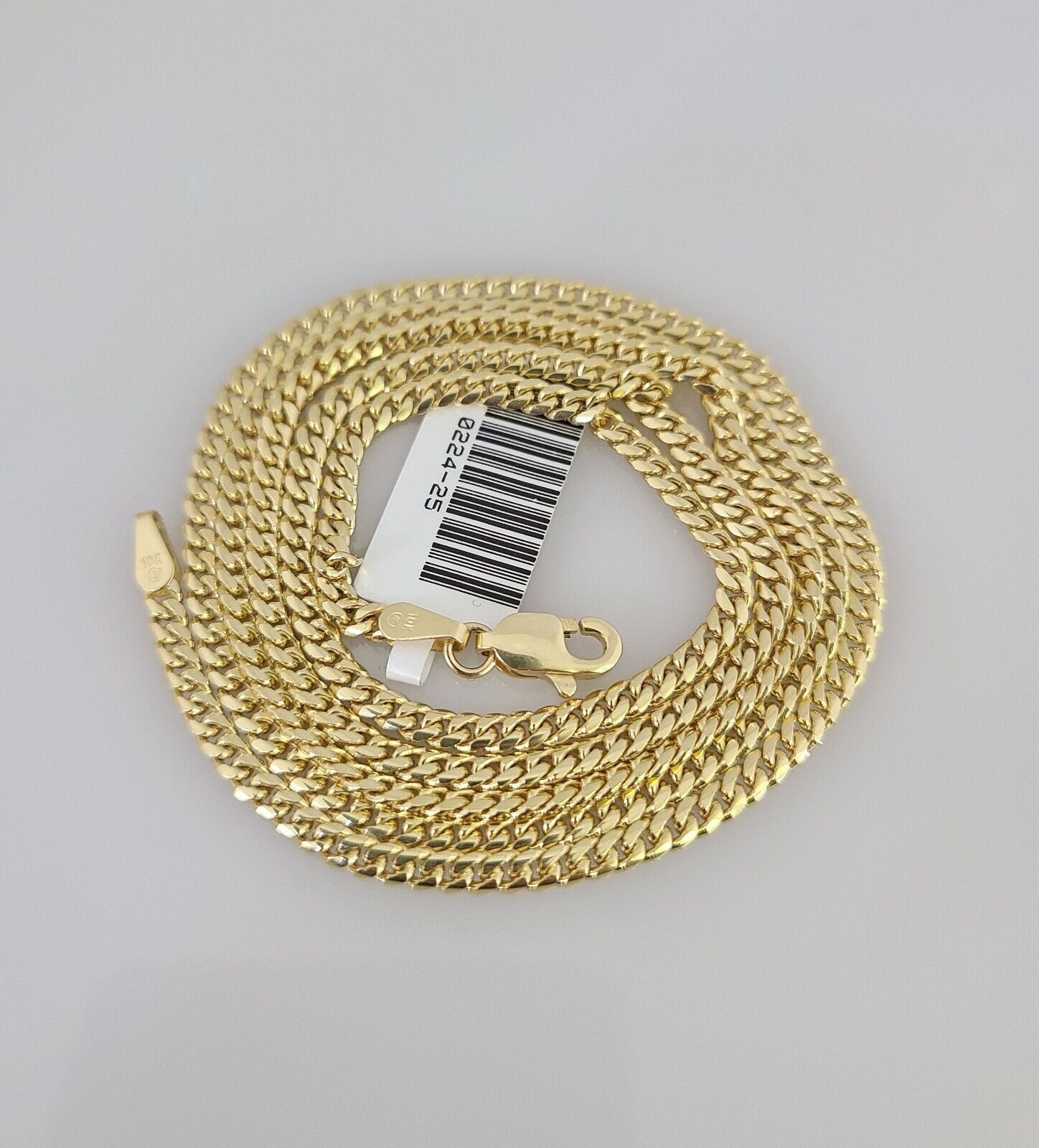Real 10k Solid Miami Cuban Link Yellow Gold Chain 3mm Necklace 20 Inches Genuine