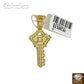 10k Gold Key to the City Charm Pendant with Miami Cuban Chain 20 22 24 26 inch