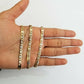 14k valentino Trio - Gold Women's Link chain 26" necklace 5mm with Diamond Cuts