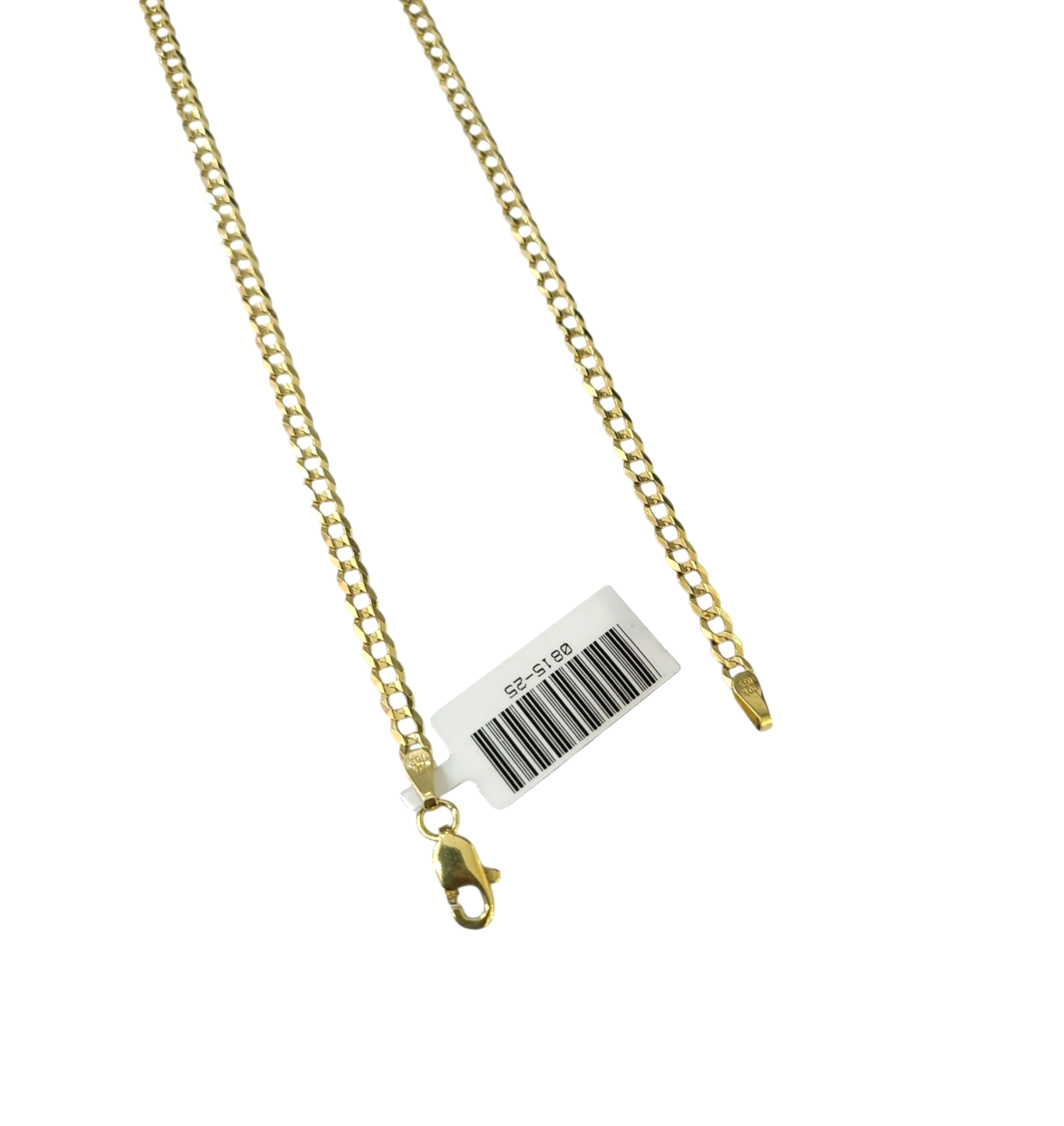 10k Yellow Gold Necklace Cuban Curb Chain 3mm 18"-28" inch 10kt