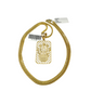 Real 10k Gold Franco Chain Crown Charm Pendant Necklace SET 2.5mm 18"-26"