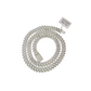 Moissanite Necklace Cuban Link Chain Real 925 Silver 22 Inch 10mm For Ladies