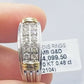 REAL 10k White Yellow Gold Engagement Wedding Band Men 0.48 CT Real Diamond