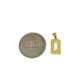 10K Yellow Gold Q Initial Charm Pendant Alphabet Real 10kt Men Women
