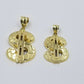 10k Real Yellow Gold Dollar sign $ Charm Nugget Cut Pendant For Lucky Men Women