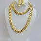 10k Gold Chain Miami Cuban Royal Link 8.5 mm 22" Inch Plain Necklace, REAL 10KT