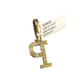 10k Gold Chain Necklace P Diamond Initial Pendant Set Cuban Curb 3mm 20"-30"
