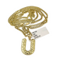 10k Real Gold Chain Miami Cuban Link 2.5mm U Initial Charm Necklace Pendant SET
