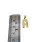 10K Yellow Gold A Initial Charm Pendant Alphabet Real 10kt Men Women