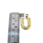 10k Real Gold Chain Miami Cuban Link 2.5mm U Initial Charm Necklace Pendant SET
