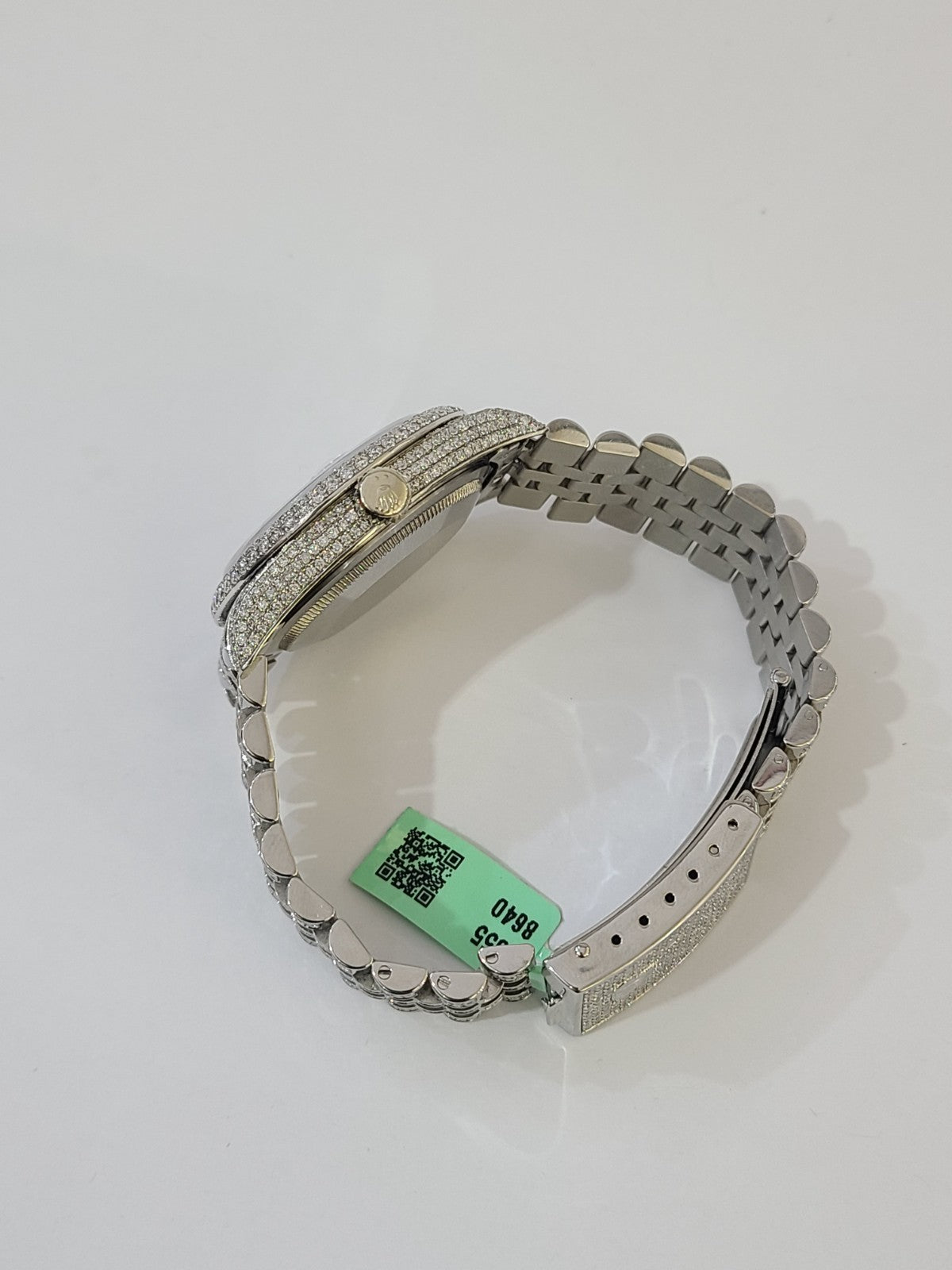 ROLEX Datejust Natural Diamond Iced Out 36mm Watch