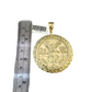 10k Yellow Gold Centenario Coin Charm 50 Pesos 1947 Nugget Centenario Bezel