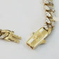 10K Yellow Gold Royal Miami Cuban Chain With Diamond Cut, 24 inches 7 mm Real