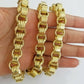 Real 10k Gold Byzantine Chain 11mm 26" Inch Men's yellow gold necklace 10kt