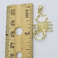 10k Gold Zodiac Scorpio Charm Pendant 2.5mm Rope Chain 18 20 22 24 26 28 Inches
