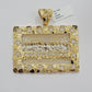 Men's Real 14k Yellow Gold Pendant Nugget Last Supper Charm Medallion 2" 14kt