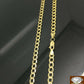 REAL 10k Yellow Gold Cuban link chain 4mm Necklace 16" 18" 20" 22" 24" 26"