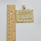 Men's Real 14k Yellow Gold Pendant Nugget Last Supper Charm Medallion 2" 14kt