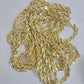 Real 10k Yellow Gold Rope Necklace 7mm Chain 18"-30" Inch Diamond Cut, 10kt MENS