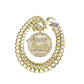 10k Yellow Gold Cuban Curb Chain SET Last Supper Pendant Charm 8mm Necklace Men
