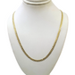 10k Yellow Gold Necklace Cuban Curb Chain 3mm 18"-28" inch 10kt