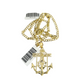 10k Gold Cuban Curb 3mm Chain Necklace Anchor Crucifix Charm Pendant 18"-28"