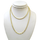 10K Yellow Gold Rope Chain Necklace 2mm 22 Inch REAL 10kt Diamond Cuts Womens
