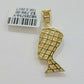 REAL 10k Gold Diamond Pendant Pharaoh Head Charm 1/4 Ct Natural Diamonds Mens