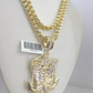 Real 10k Gold Byzantine Necklace Eagle Anchor Charm SET Chain 20"-30" 4mm