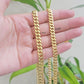 10k Gold Necklace 7mm 18 Inch Short Miami Cuban Link Chain REAL 10kt Yellow Gold