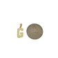 10K Yellow Gold G Initial Charm Pendant Alphabet Real 10kt Men Women