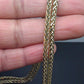 Real 10K Yellow Gold Palm Chain Necklace 3mm 20" Inches , 10kt gold, men's Women