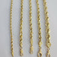 Solid 10k Yellow Gold Rope bracelet 7" 7.5" 8" 8.5" 9" Men Women 3mm- 9mm REAL