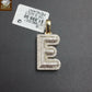 10k Yellow Gold Diamond Bubble Letter A-Z Initial Charm Pendent Real Diamond
