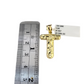 10k Gold Franco Chain Necklace 2.5mm 16"-26" T Nugget Initial Charm Pendant SET